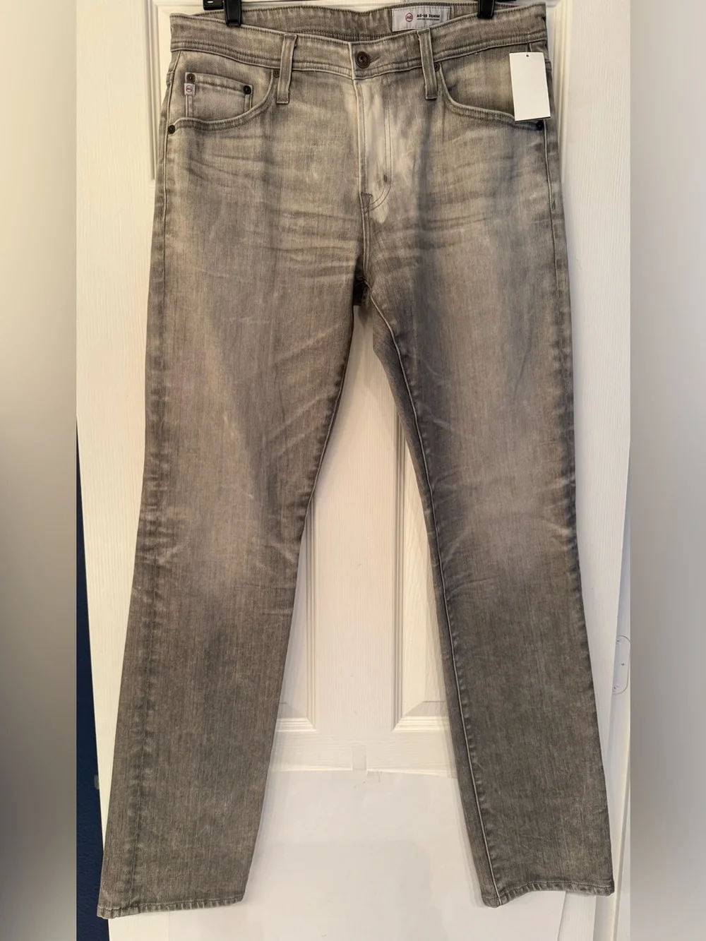 AG Adriano Goldschmied Dylan Slim Skinny Gray Wash Denim Men’s Jeans Size 32 - Picture 3 of 16